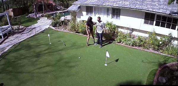  Cheating Latina Gabby Quinteros Caught Fucking Lawn Guy!